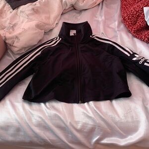 Adidas cropped zip up